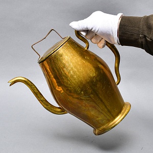 Антикварный Латунный Кофейник - Чайник - Кувшин на 4,5 литра, Франция начало ХХ века.