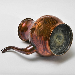 Декоративный Антикварный Медный Кофейник - Чайник, Бельгия 20 -е годы ХХ века.