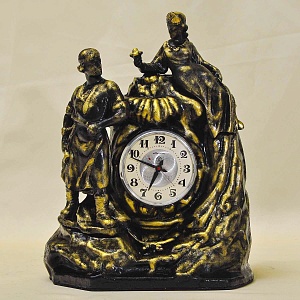 Чугунные Механические Настольные часы «Каменный Цветок», ЧЧЗ - МОЛНИЯ СССР-1967 год. 