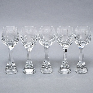 Редкость! Хрустальные Бокалы - Фужеры для Вина серия «Neptune», BACCARAT, Франция, 80 -гг. 