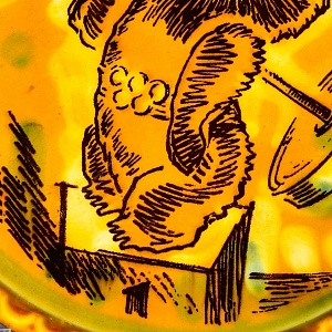 Набор из Трёх Декоративных Плакеток «ОЛИМПИЙСКИЙ МИШКА»  ЗиК Конаково СССР -1980 год.