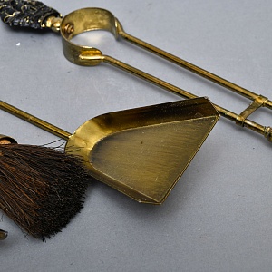 Набор Инструментальных Принадлежностей «Паруса Виктории» для Камина или Печи, на Подставке. Англия.