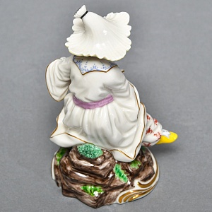 Редкая Фарфоровая статуэтка «Китайский продавец фруктов», Nymphenburg Германия, 50-е гг.