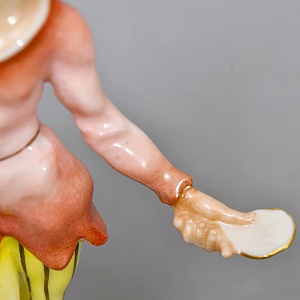 Авторская Фарфоровая Статуэтка «Шут с Совой и Зеркалом», Hutschenreuther Германия.