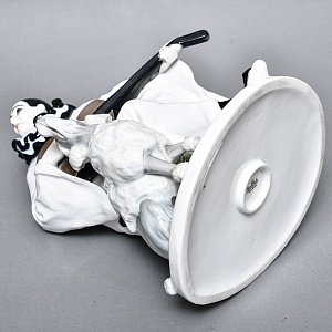 Антикварная Фарфоровая статуэтка «Пьеро с гитарой и пудель», Rosenthal Германия - 1924 год. 