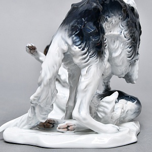 Коллекционная Фарфоровая статуэтка «Охотничьи собаки. Две Борзые», ROSENTHAL Германия.