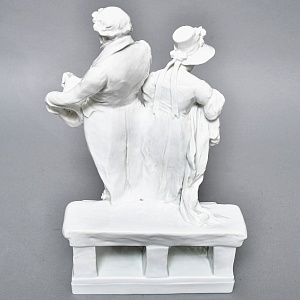 Антикварная Фарфоровая статуэтка «Дама с кавалером. Размолвка», ROSENTHAL Германия - 1926 год. 